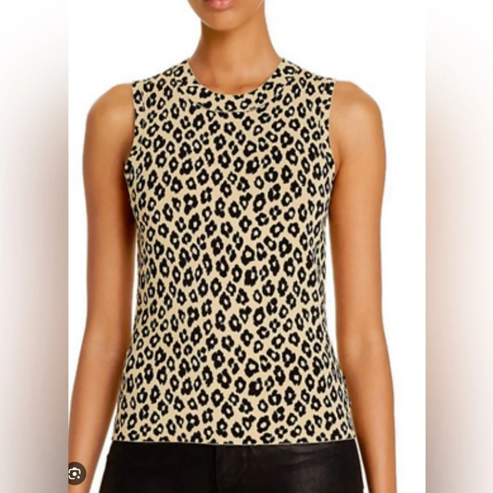 Theory Leopard Shell Tank - Picture 1 of 7